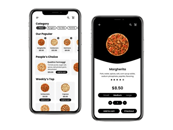 Food Delivery App Mockup